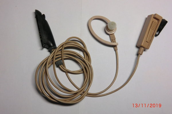 Motorola Ohrhörer mit Bügel und Mikrofon mit PTT für GP-Serie