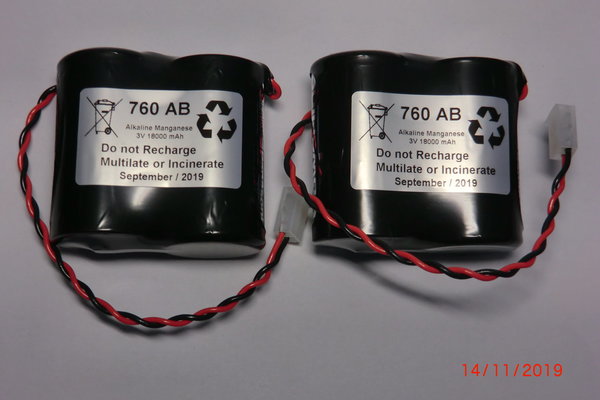 ABUS Batteriesatz FU2986 für Außensirene Secvest und Secvest 2WAY